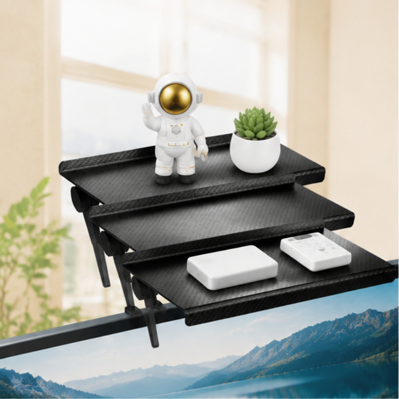 Document Holder Monitor - 2PCS Adjustable TV Top Storage Shelf,