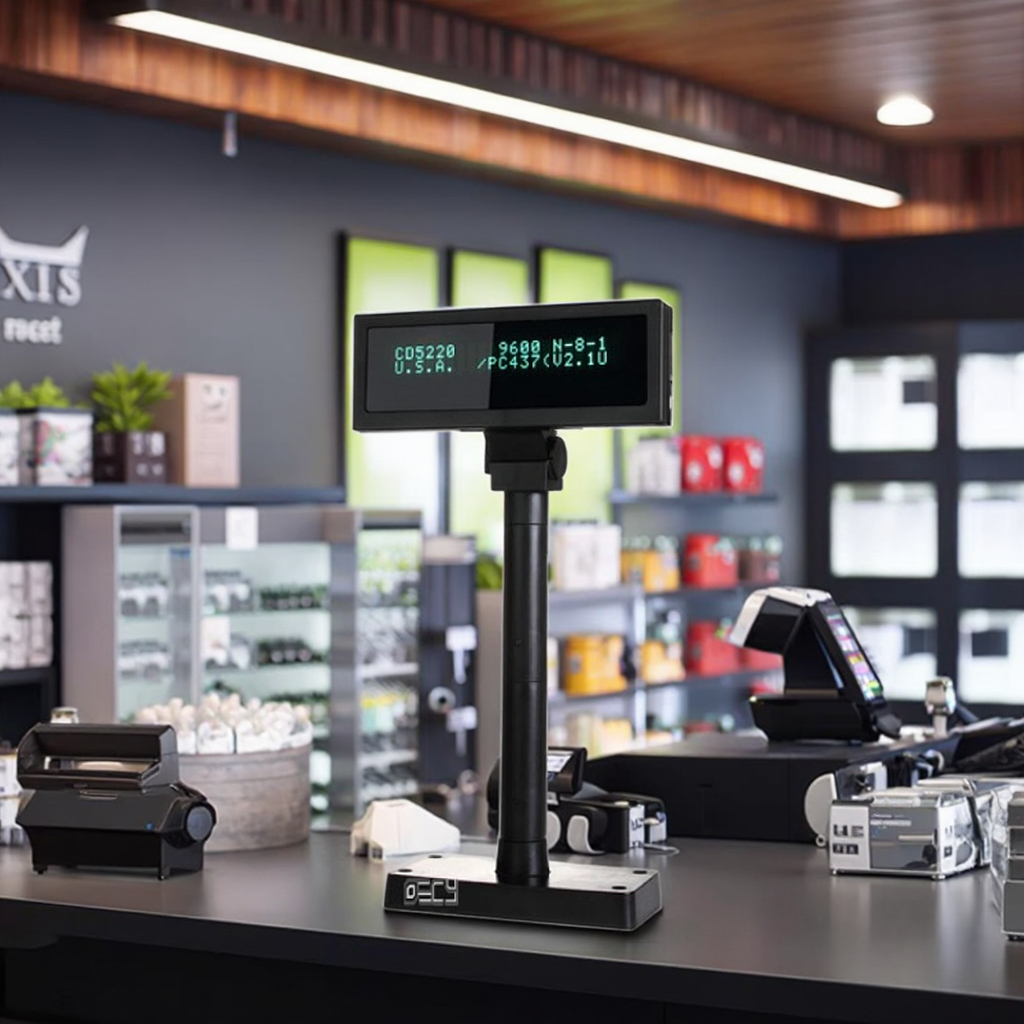 Pole Display Customer - VFD True Flat 2 Lines Pos