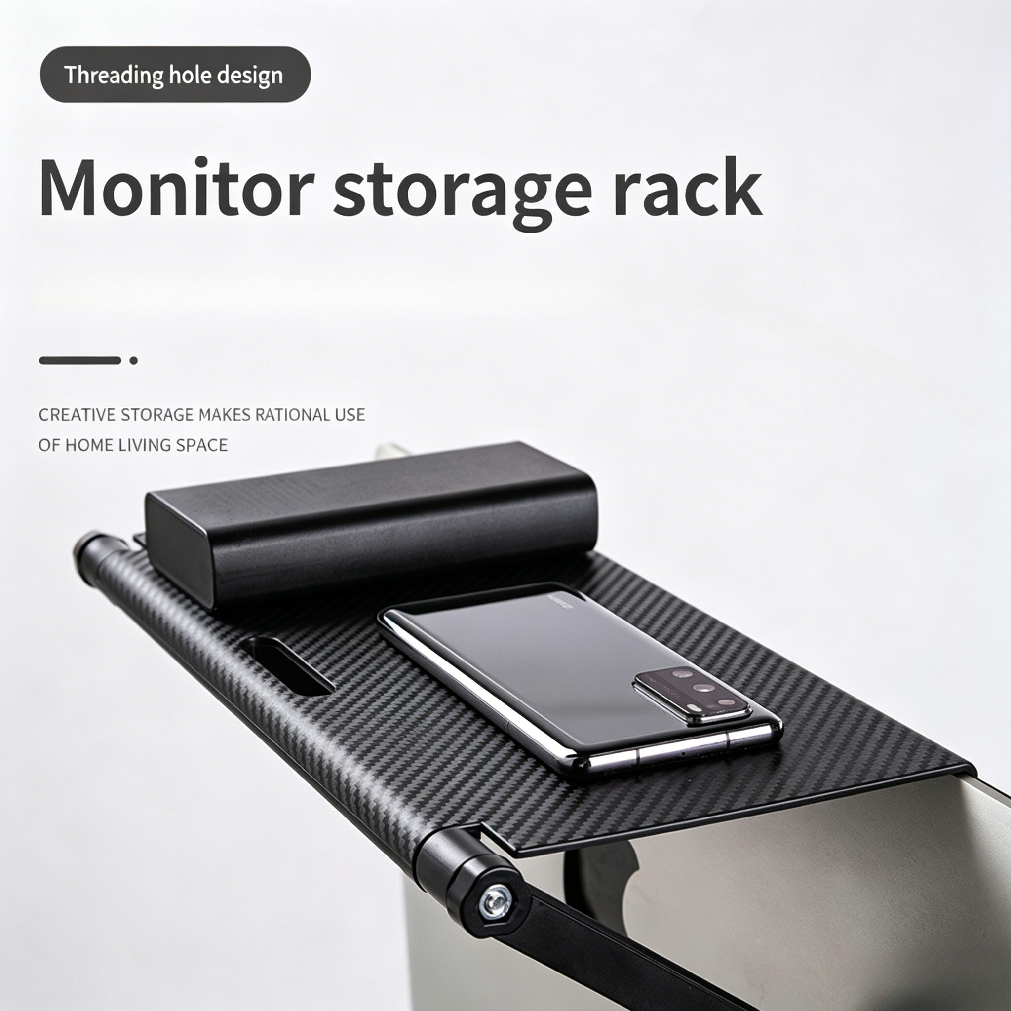 Document Holder Monitor - Adjustable TV Screen Top Shelf Computer