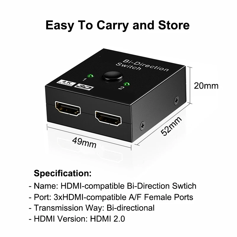 Bi Direction Switch HDTV 2.0 4 - đánh giá và giá Hdmi Matrix Switch