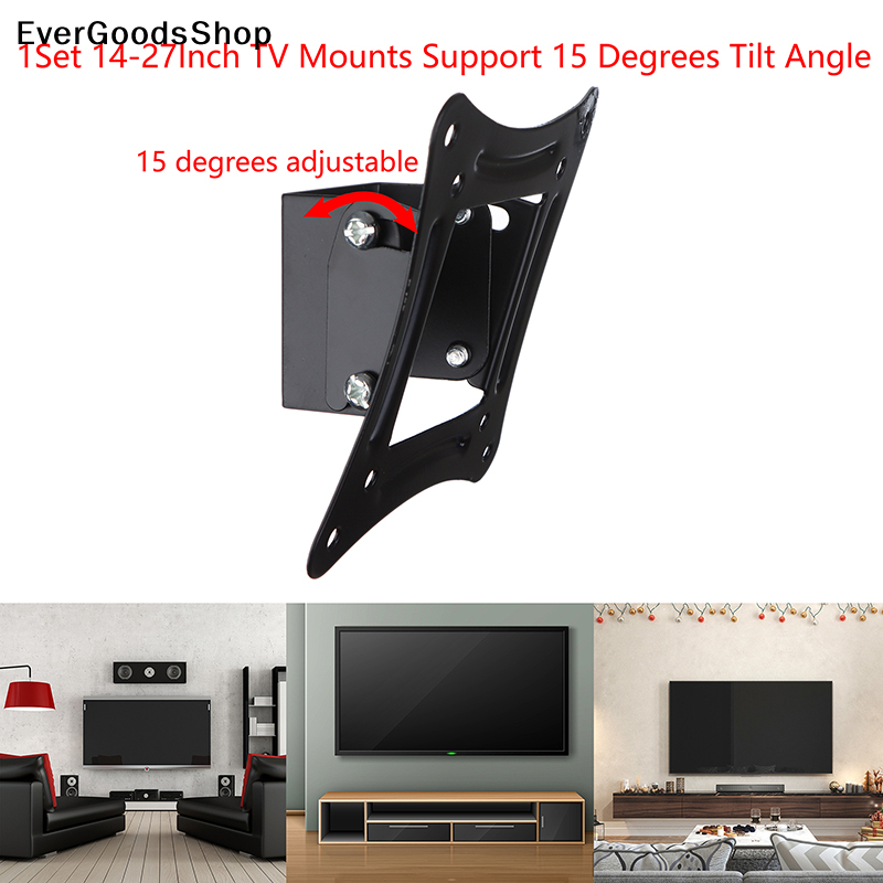 New 1Set 14-27Inch TV Mounts L - đánh giá và giá Flat Panel Mount Tilt