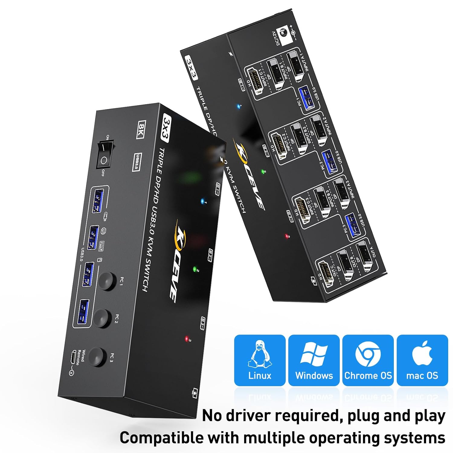 KCEVE HDMI USB 3.0 KVM Switch  - đánh giá và giá Hdmi Matrix Switch