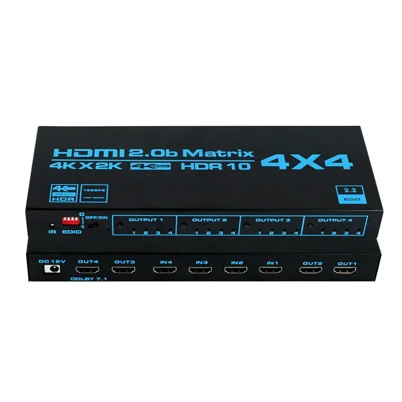 4K 60Hz HDMI Matrix 4x4 HDR10  - đánh giá và giá Hdmi Matrix Switch