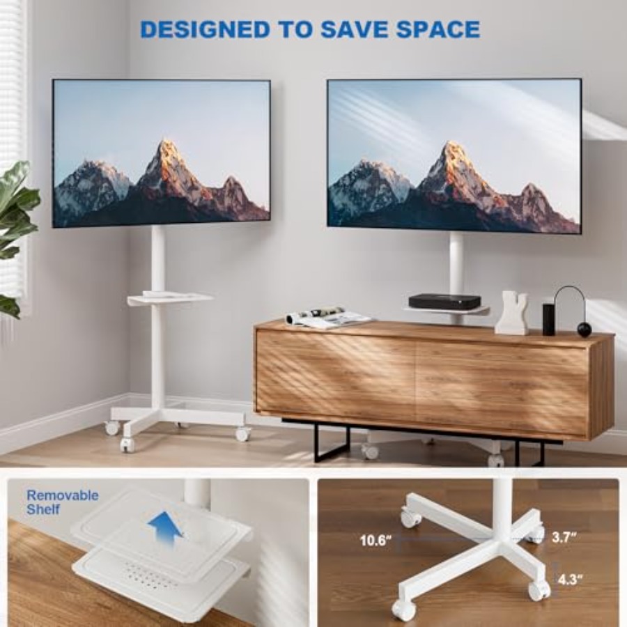 Mobile TV Stand for 23-65 Inch - đánh giá và giá Flat Panel Mount Tilt