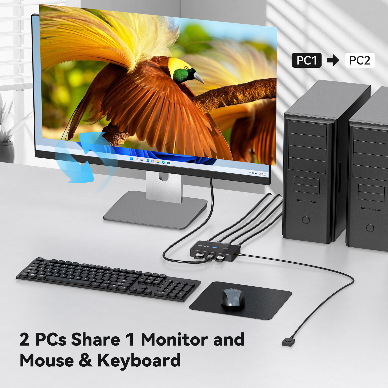 4K@60Hz HDMI KVM Switch 1 Moni - đánh giá và giá Hdmi Matrix Switch