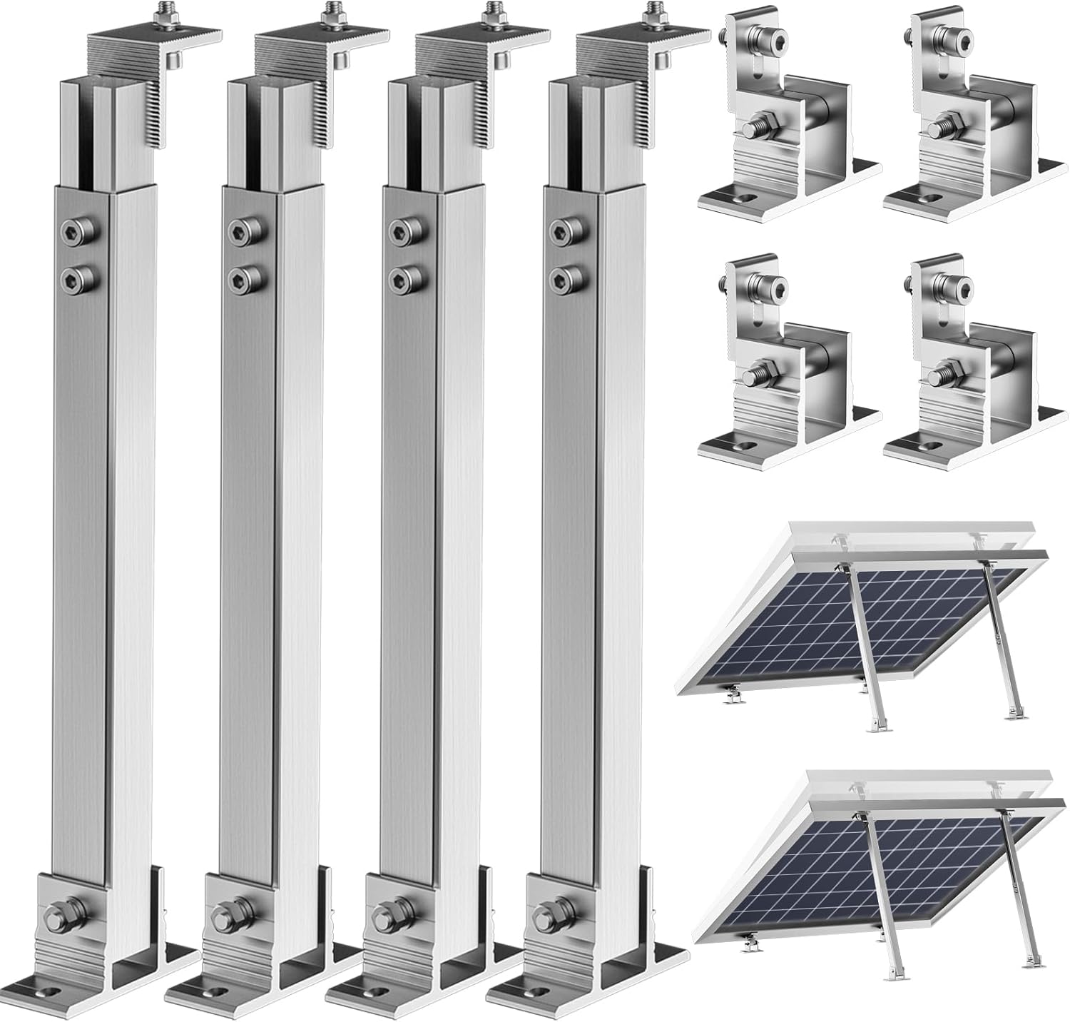 2 Set Adjustable Solar Panel T - đánh giá và giá Flat Panel Mount Tilt